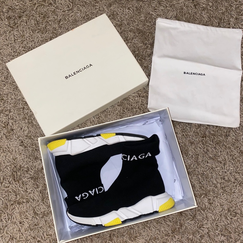 Balenciaga Speed High-Top Fold Over shoes